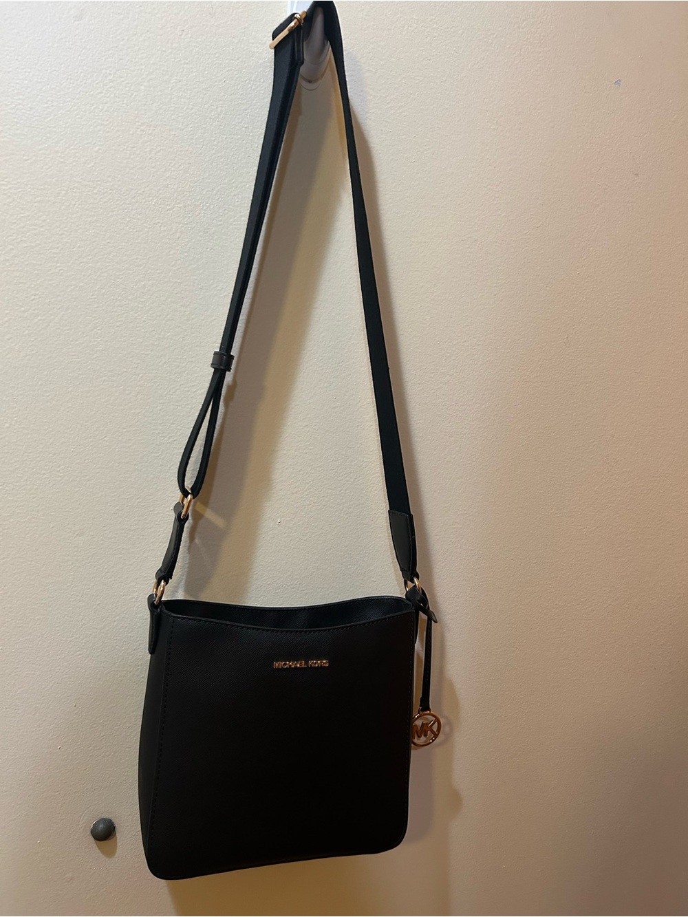 Michael Kors Black Saffiano Leather Crossbody Bag